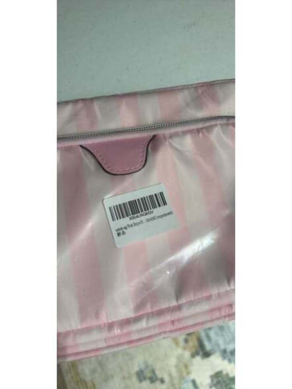 Uekeboag Pink Striped 2-Compartment Bag